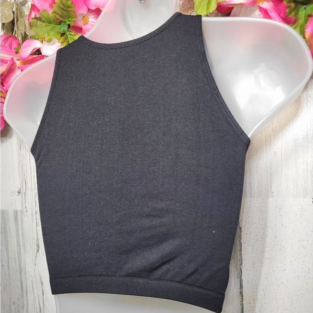 NWOT Free People Bella High Neck Crop Cami Black - Picture 12 of 12